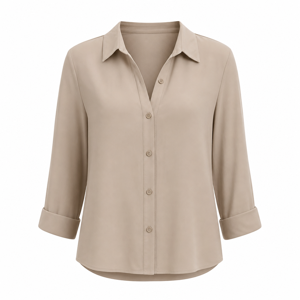 ✨👔 Women's Elegant Casual Long Sleeve Button-Down Blouse – Style and Comfort in One for Every Day✨