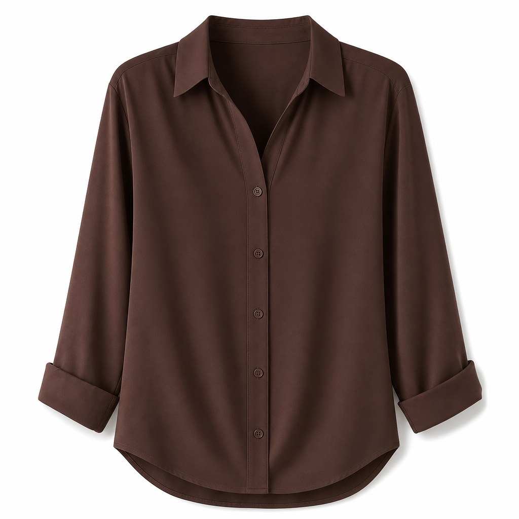 ✨👔 Women's Elegant Casual Long Sleeve Button-Down Blouse – Style and Comfort in One for Every Day✨