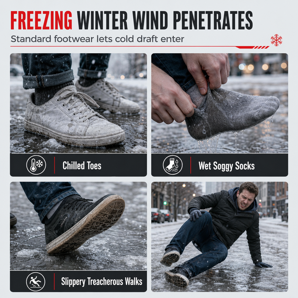 Women's High‑Top Winter Snow Boots, Waterproof Non‑Slip Tall Boots with Thick Plush Lining & Thick Sole for Outdoor Snowy Days👢