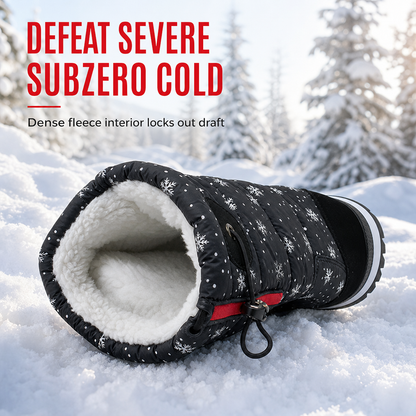 Women's High‑Top Winter Snow Boots, Waterproof Non‑Slip Tall Boots with Thick Plush Lining & Thick Sole for Outdoor Snowy Days👢
