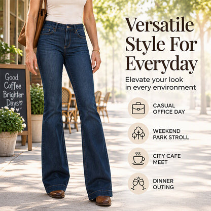 Women's Retro High-Waisted Flare Jeans