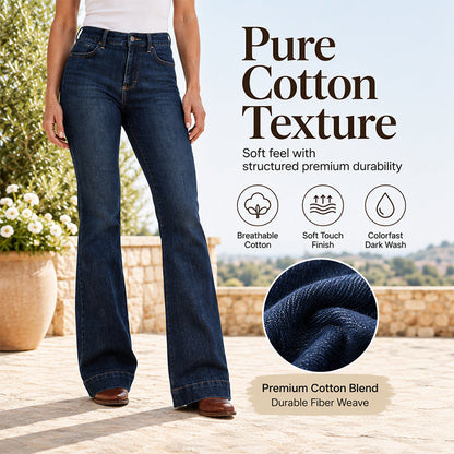 Women's Retro High-Waisted Flare Jeans