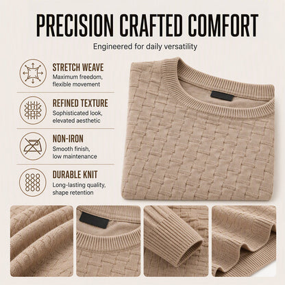 Men's Casual Crew Neck Knitted Sweater