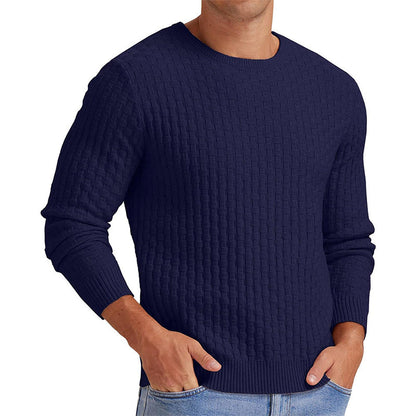 Men's Casual Crew Neck Knitted Sweater