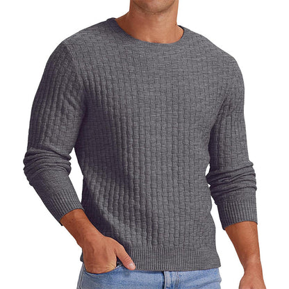 Men's Casual Crew Neck Knitted Sweater