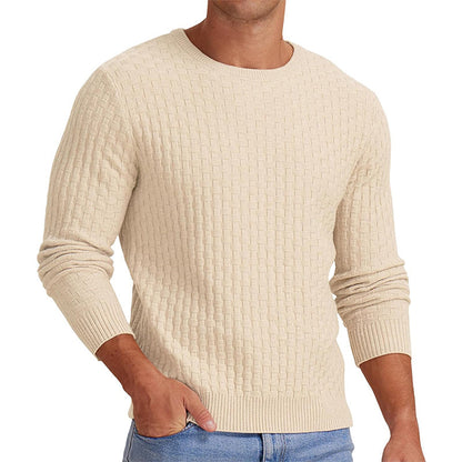Men's Casual Crew Neck Knitted Sweater