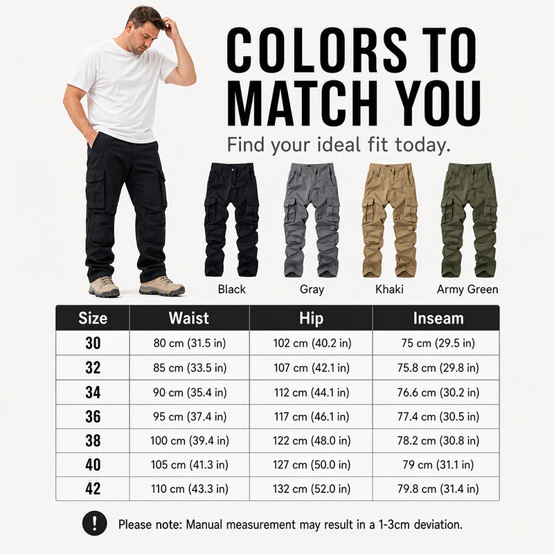 Men's Outdoor Multi-Pocket Cargo Pants