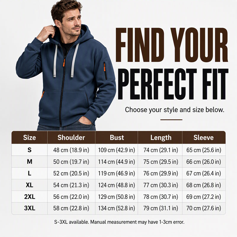 Men's Casual Thermal Hooded Jacket