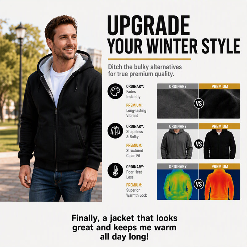 Men's Winter Warm Hooded Jacket