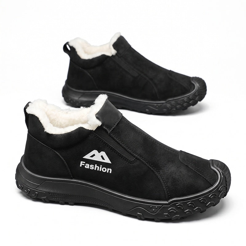 Men's Winter Plush-Lined Walking Shoes