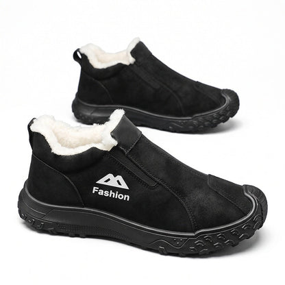 Men's Winter Plush-Lined Walking Shoes