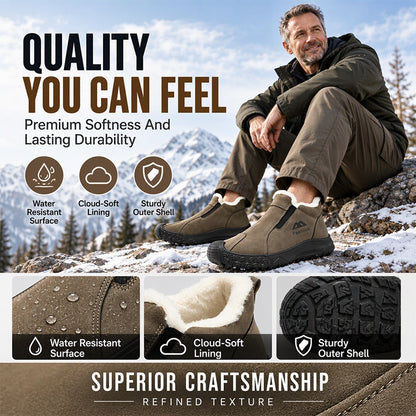 Men's Winter Plush-Lined Walking Shoes