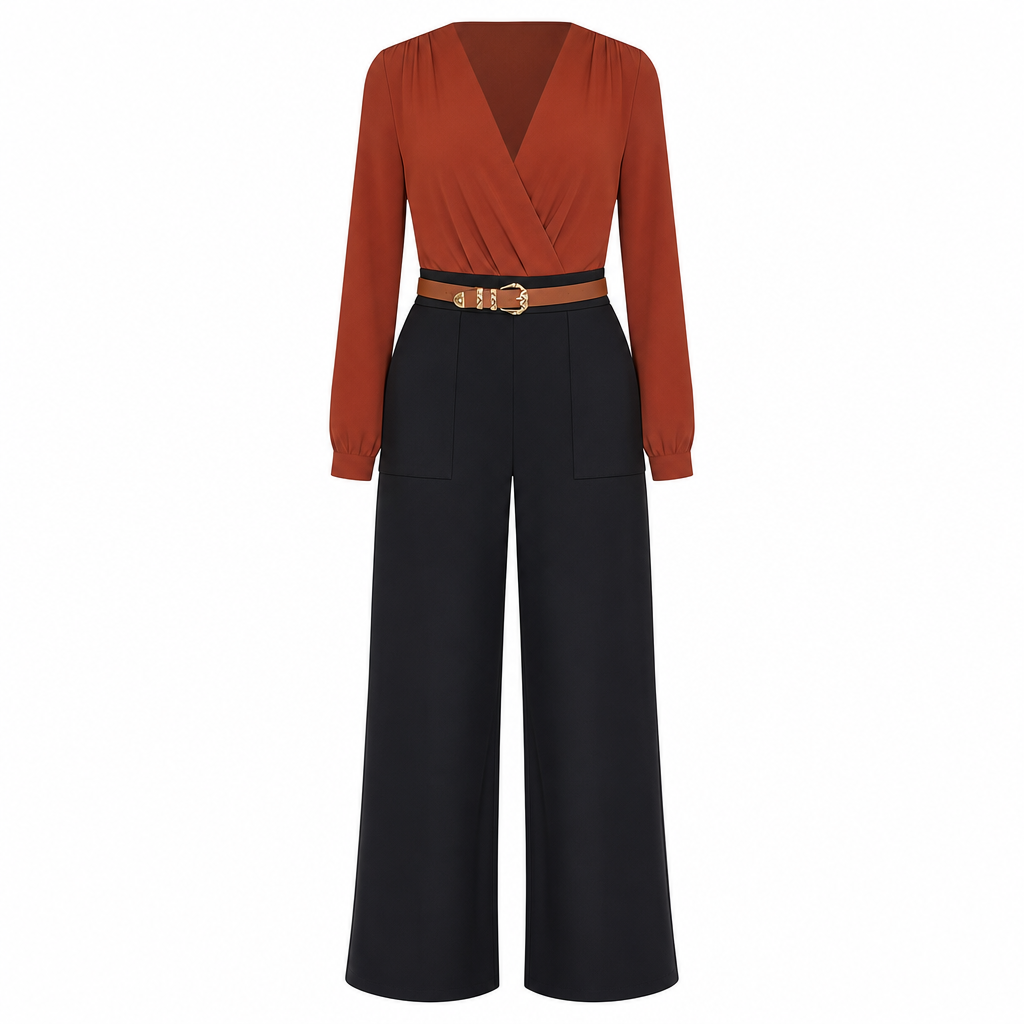 Women's Casual Wide Leg Suit Pants Autumn Winter Long Trousers