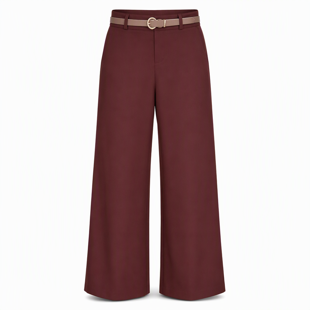 Women's Casual Wide Leg Suit Pants Autumn Winter Long Trousers