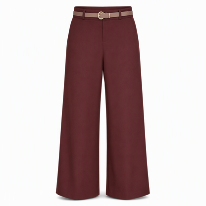 Women's Casual Wide Leg Suit Pants Autumn Winter Long Trousers