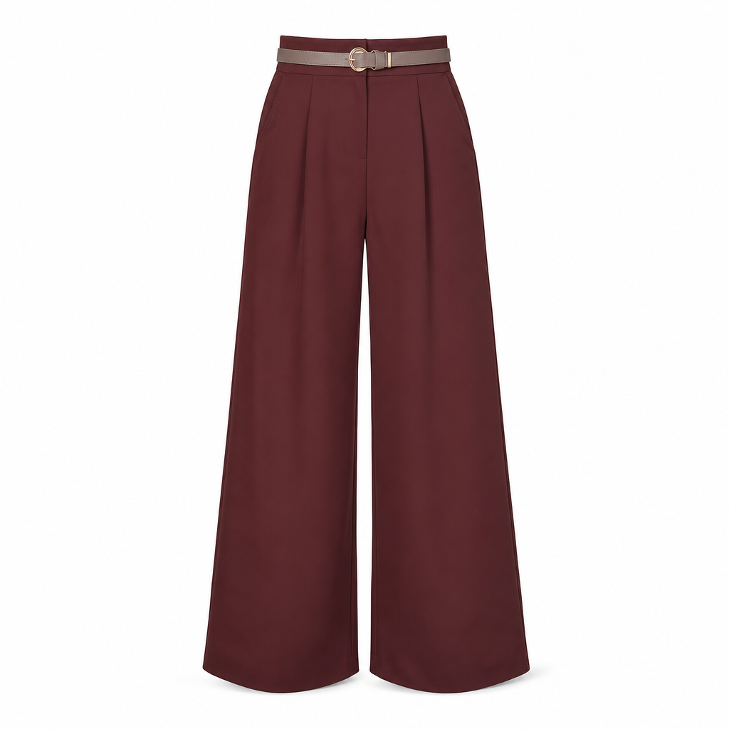 Women's Casual Wide Leg Suit Pants Autumn Winter Long Trousers