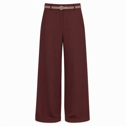 Women's Casual Wide Leg Suit Pants Autumn Winter Long Trousers