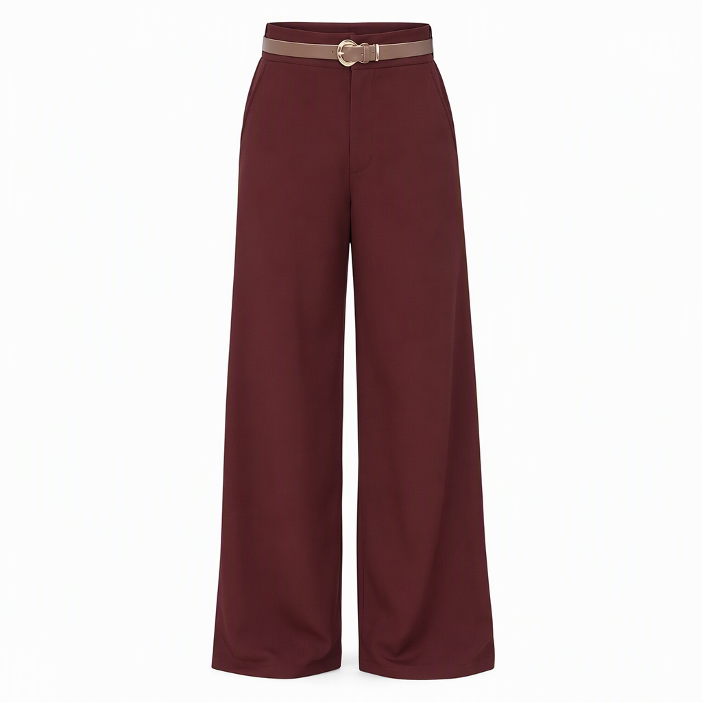 Women's Casual Wide Leg Suit Pants Autumn Winter Long Trousers