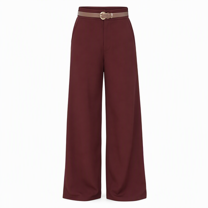Women's Casual Wide Leg Suit Pants Autumn Winter Long Trousers