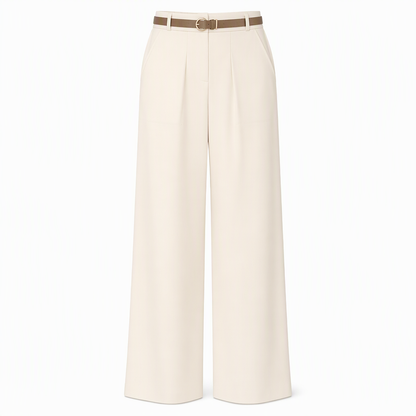 Women's Casual Wide Leg Suit Pants Autumn Winter Long Trousers