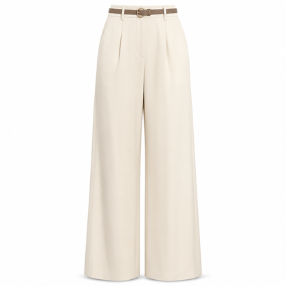 Women's Casual Wide Leg Suit Pants Autumn Winter Long Trousers