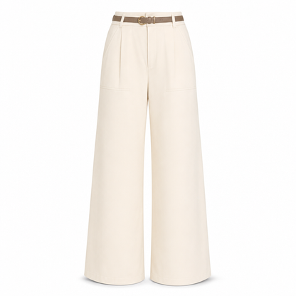 Women's Casual Wide Leg Suit Pants Autumn Winter Long Trousers