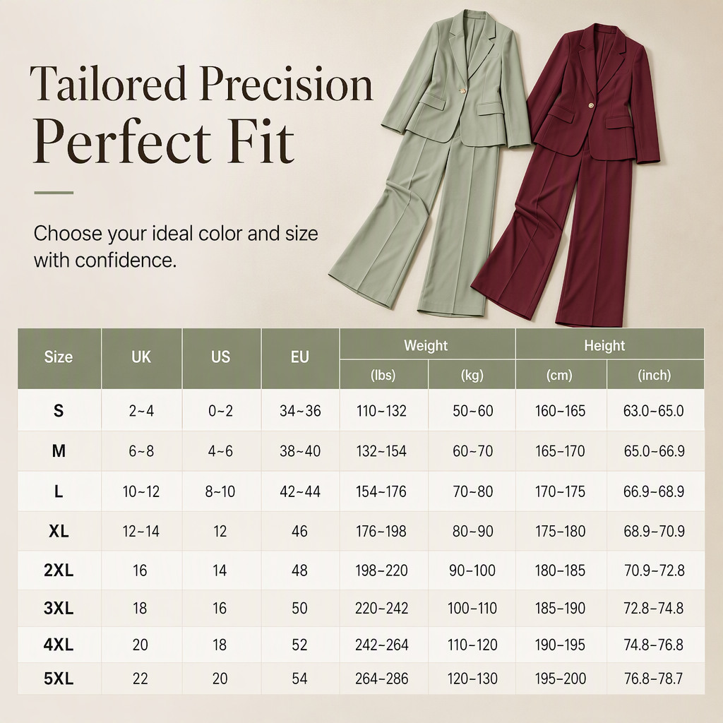 💖Elegant Two-Piece Suit Set with Tailored Blazer and Relaxed Wide-Leg Trousers