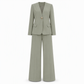 💖Elegant Two-Piece Suit Set with Tailored Blazer and Relaxed Wide-Leg Trousers