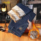 Men's Thick Plush-Lined Stretch Jeans