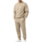 🌈 Men's Casual Textured Jacquard Sports Set