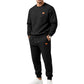 🌈 Men's Casual Textured Jacquard Sports Set