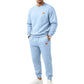 🌈 Men's Casual Textured Jacquard Sports Set
