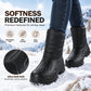 🌧️❄️ Waterproof Plush-Lined Winter Boots – All-Weather Mud & Snow Grip 👢