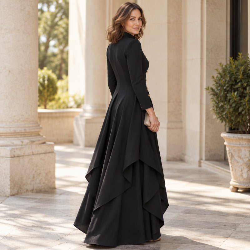 💖Black Friday Mega Deal 💖💜Free Shipping🖤Women's Elegant Longline Coat and Wide-Leg Pants Set