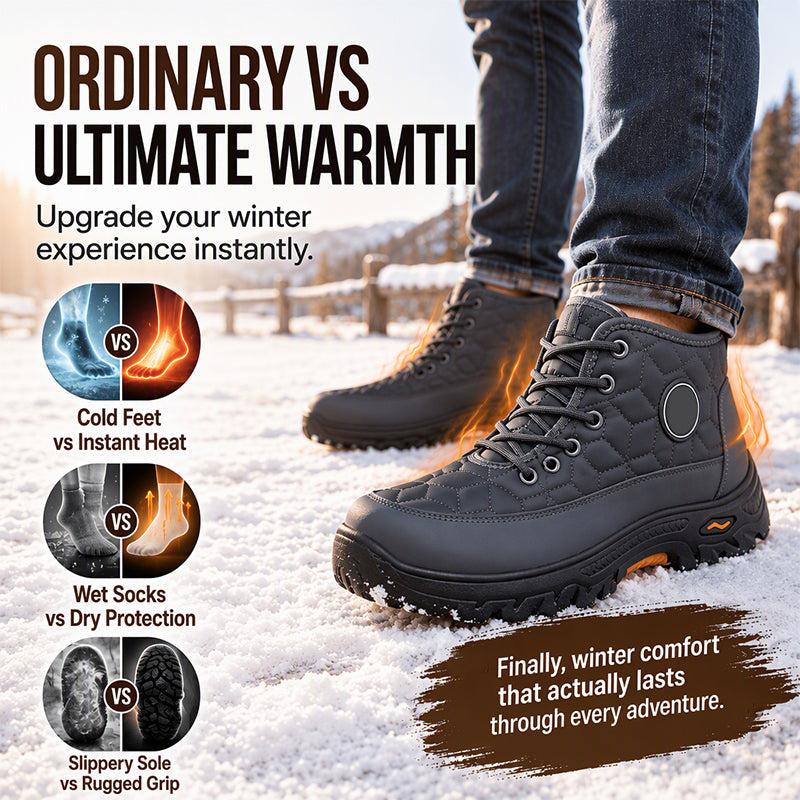 🔥Men's Warm Plush-Lined Snow Boots