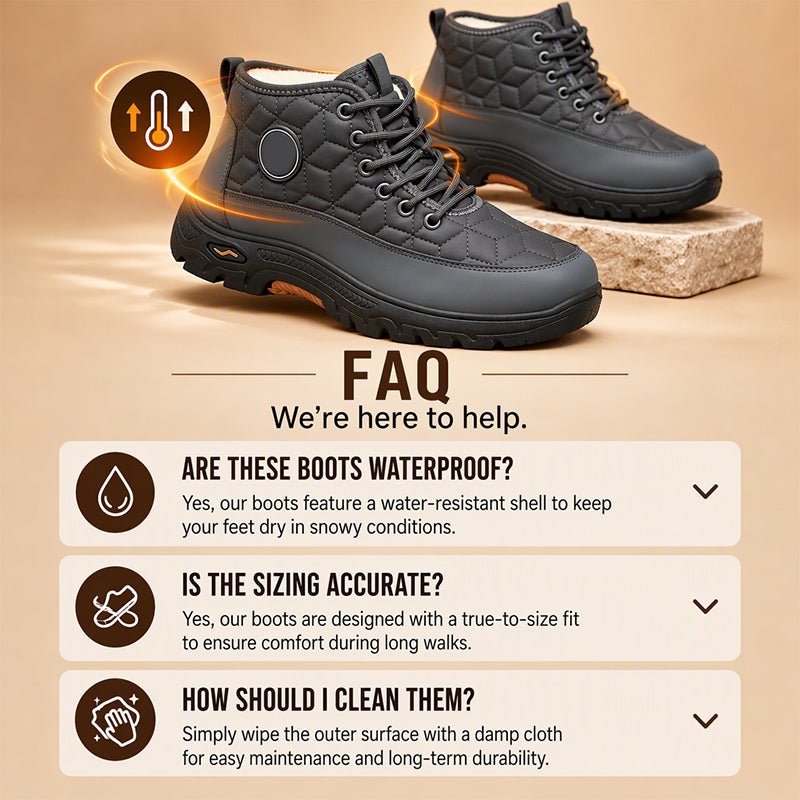 🔥Men's Warm Plush-Lined Snow Boots