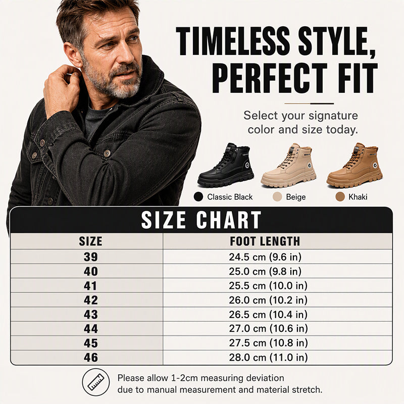 ✨Men's Winter Non-Slip Warm Lining Boots