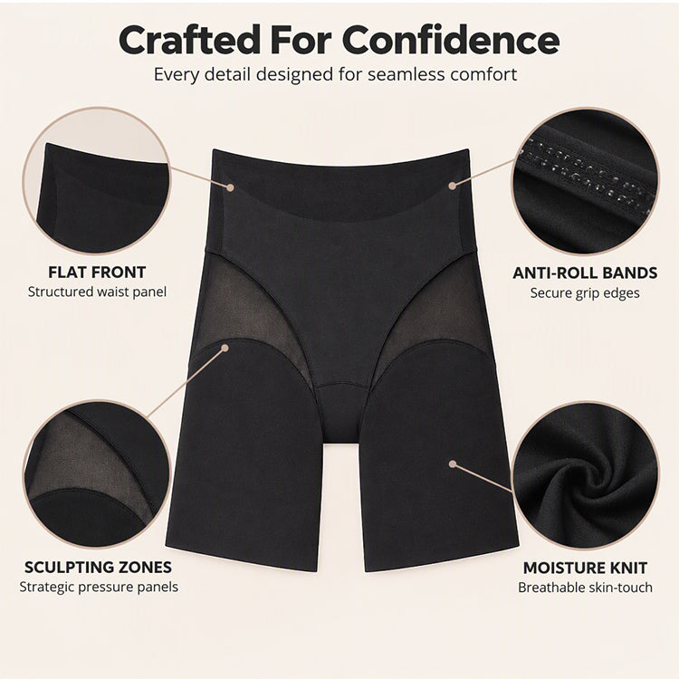 🏆 Last Day Special Price £9.99! 💐🔥Women's High-Waist Tummy Control Shapewear