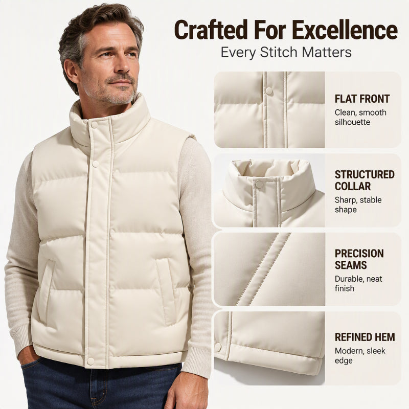 ❄️Men’s Stand-up Collar Windproof and Warm Vest