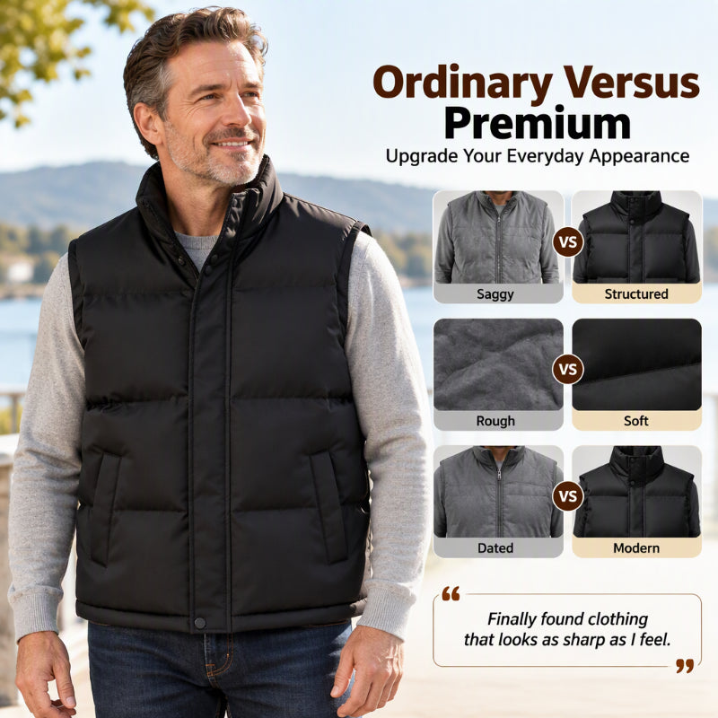 ❄️Men’s Stand-up Collar Windproof and Warm Vest
