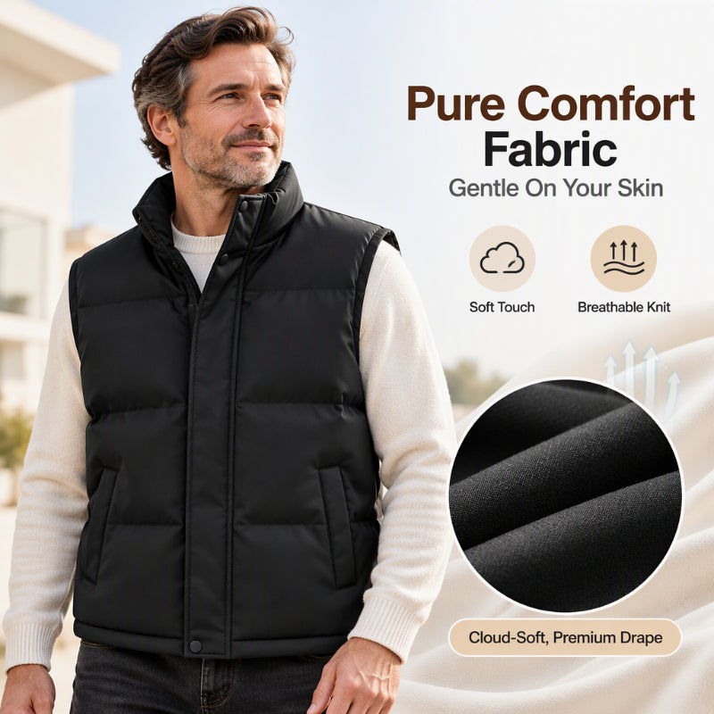❄️Men’s Stand-up Collar Windproof and Warm Vest