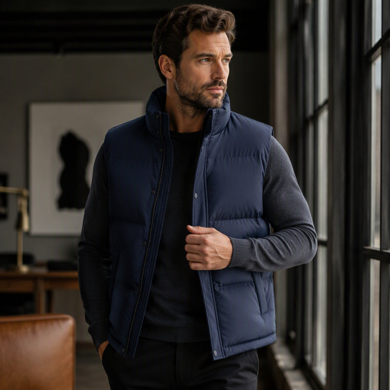 ❄️Men’s Stand-up Collar Windproof and Warm Vest