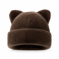 🐱Women Fluffy Faux Mink Fur Beanie Hat with Cute Bear Ears Warm Winter Cold Weather Pullover Cap🧢