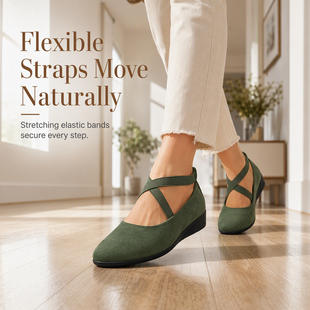 Women's Pointed-Toe Wedge Slip-On Shoes