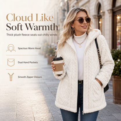 💖Black Friday Mega Deal 💖 ❄️Women's Casual Plush Solid Color Cardigan🧸