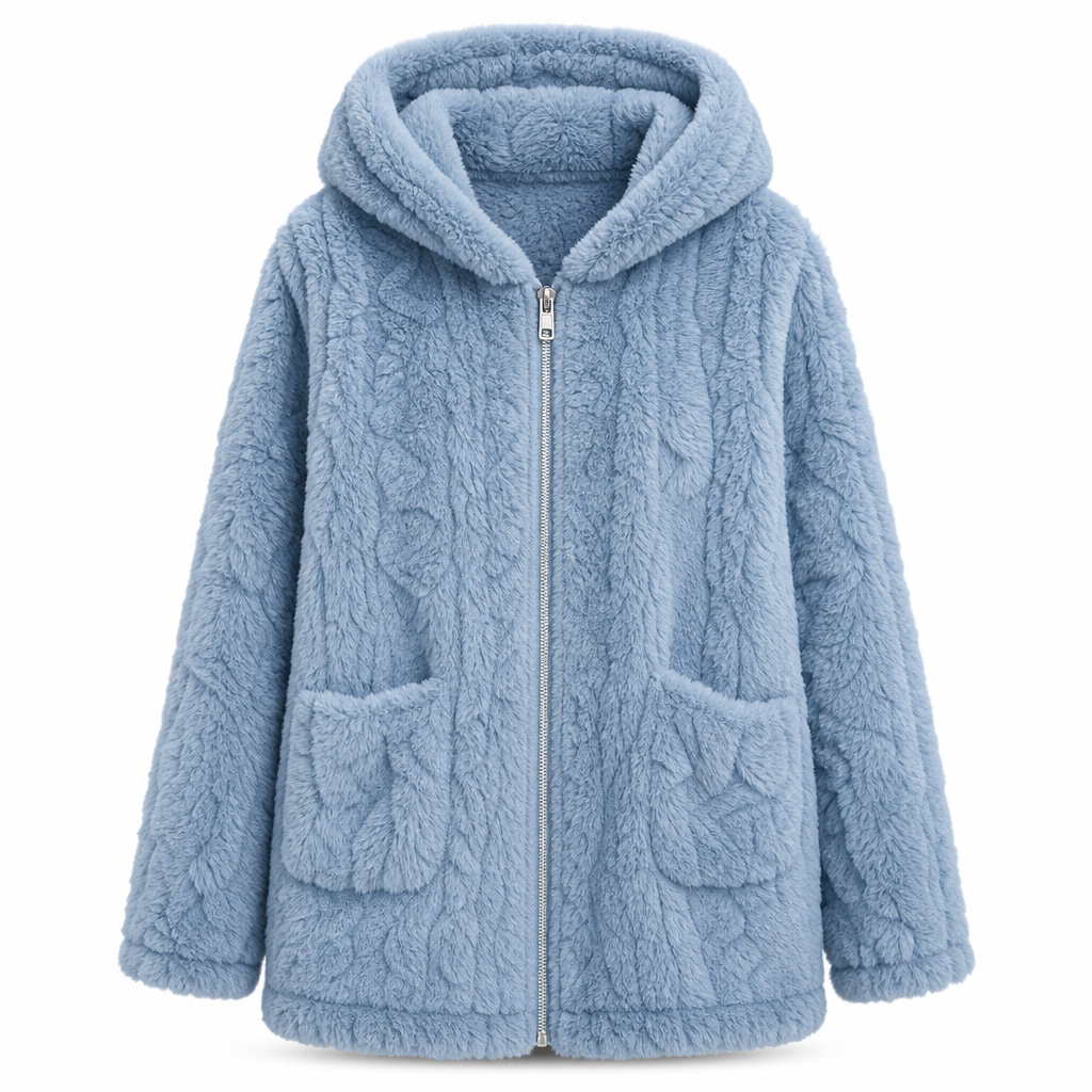 💖Black Friday Mega Deal 💖 ❄️Women's Casual Plush Solid Color Cardigan🧸