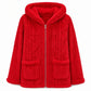 💖Black Friday Mega Deal 💖 ❄️Women's Casual Plush Solid Color Cardigan🧸