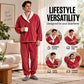Men's Cozy Thermal Fluffy Pajama Set