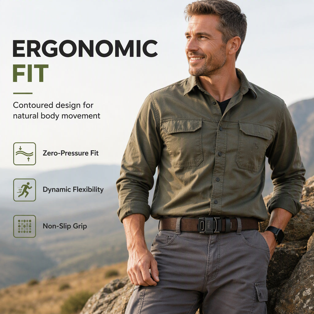 🎁2026 New Arrivals💥Last Day Sale 💥Rugged Outdoor Woven Tactical Belt with Metal Buckle