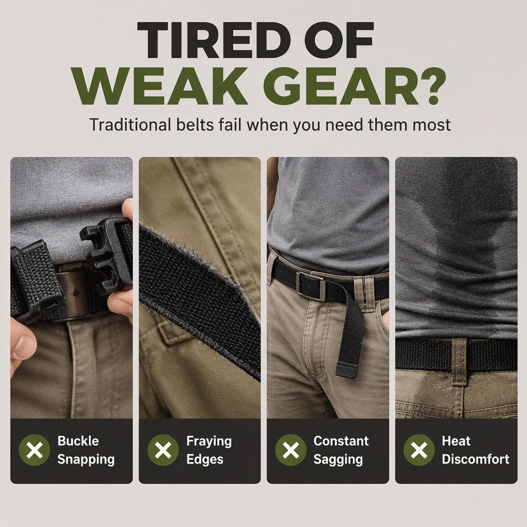 🎁2026 New Arrivals💥Last Day Sale 💥Rugged Outdoor Woven Tactical Belt with Metal Buckle
